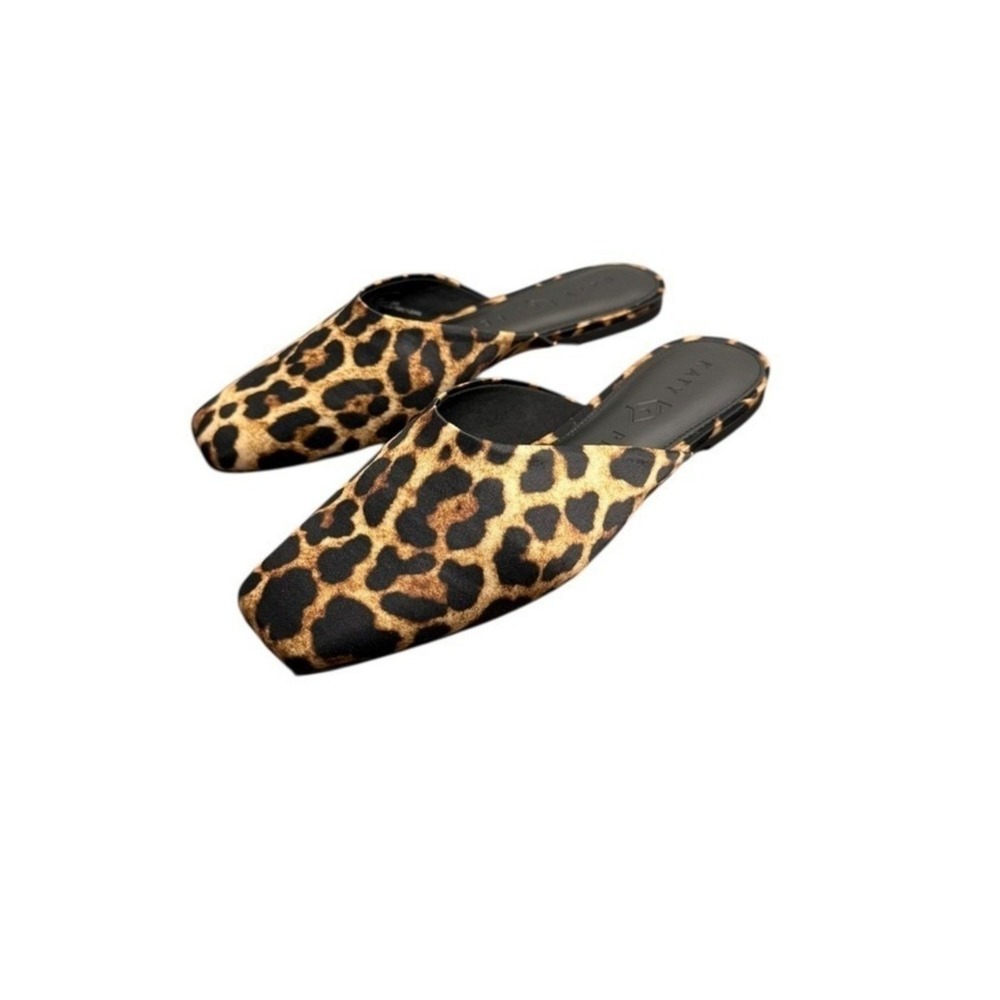 Katy Perry The Evie Mule Leopard Print Satin Size 8 NIB